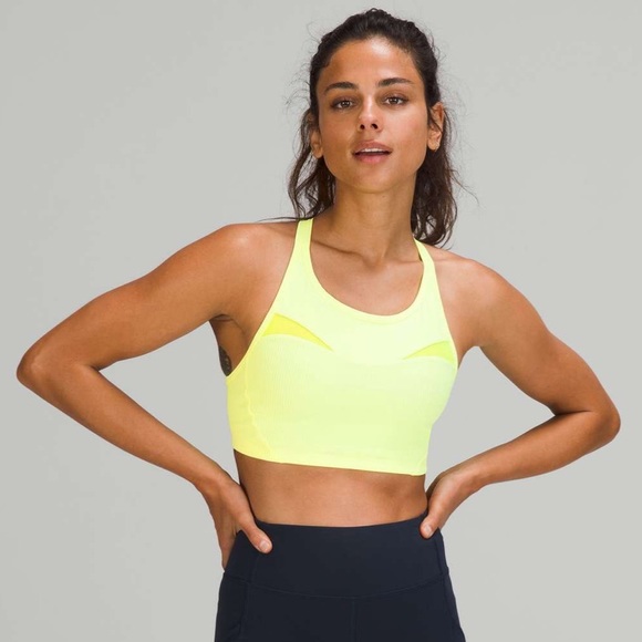 Lululemon Ribbed-Mesh High-Neck Bra *Medium Support, B/C Cup
Highlight Y… - Picture 1 of 9